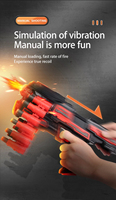 Pistol Mini Merah PANDAS Best Seller, Senapan Angin Peluru Lunak, Permainan Tembak-tembakan Aman, Hand Blaster Dart Busa, Mainan untuk Anak Laki-laki