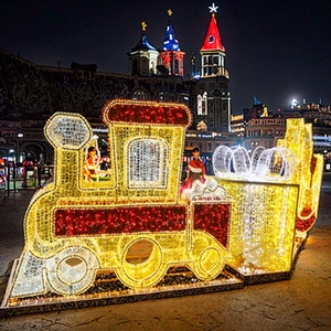 Toprex Commercial Large LED <span class=keywords><strong>Train</strong></span> Motif Light IP65 Système d'éclairage décoratif étanche pour parcs à thème et installations sur les places - Product Image 2