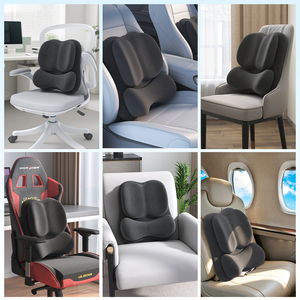 <span class=keywords><strong>Coussin</strong></span> de soutien lombaire ergonomique double couche en mousse à mémoire de forme pour <span class=keywords><strong>chaise</strong></span> de bureau, <span class=keywords><strong>coussin</strong></span> de soutien <span class=keywords><strong>dorsal</strong></span> pour soulager les douleurs dorsales - Product Image 6