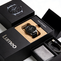 Boîte à montre en carton ondulé écologique, emballage robuste en carton, contient une montre intelligente et des accessoires avec insert