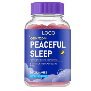 Özel etiket Vegan biyotin vitamini uyku Gummies yetişkin Melatonin Gummies yardımcı uyku organik vitamini - Product Image 1