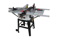 Scie à table pliante FINEWORKCNC 255 mm 2000 W pour le travail du bois, la découpe du bois/de l'aluminium/de la plastique PVC