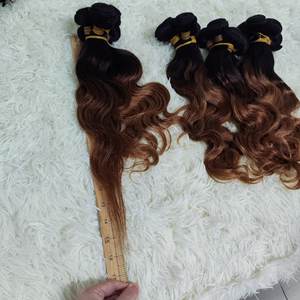 Promoción: $5.45 Paquetes de Extensiones de Cabello Humano 100% Remy 9A de 16 Pulgadas con Ondas Suaves, Color Negro y 1BT30, Envío Rápido, Venta al por Mayor - Product Image 2