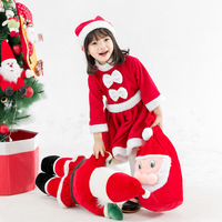 Hot Sale Dress Up Santa Kostüm für Weihnachten Kinder Kleidung Weihnachten Santa Claus Kostüme für Jungen und Mädchen