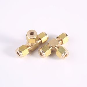Copper T Joint Fittings 1/4 In Inner Diameter 6mm 8mm For Water Plumbing Hoses - Product Image 3