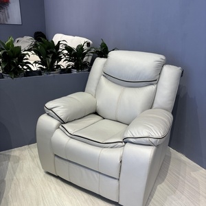 Manual Swivel Friendly Big Size Living Room Modern Single Swivel Chair Recliner Fabric Cooling Extendable Remote Control Cushion - Product Image 5