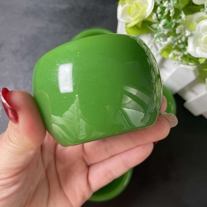 Cuenco de piedra preciosa natural para decoración del hogar, cuenco de <span class=keywords><strong>cuarzo</strong></span> de cristal de ágata de jade <span class=keywords><strong>verde</strong></span>, piedra curativa - Product Image 3