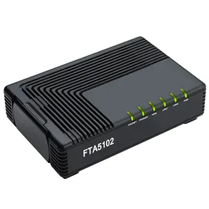 2 port FXS adaptor voip menyediakan 2 garis SIP untuk pengguna mendukung protokol TR069 & SNMP