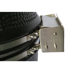 Engsel Premium 56cm <span class=keywords><strong>Kamado</strong></span> 22 inci keramik BBQ arang Grill dengan lubang kayu bergerak keranjang untuk pesta luar ruangan berkemah - Product Image 3