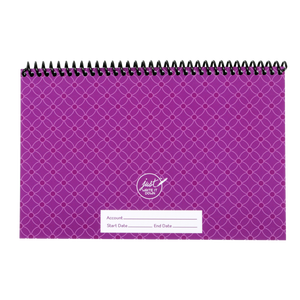 Registrador de Tarjetas de Débito y Chequeras, Color Morado, Formato Ancho, para Control de Cuentas - Product Image 5