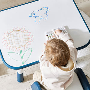 Juego de Mesa y Silla de Estudio Moderno para Niños de 77*58*55cm para <span class=keywords><strong>Dormitorio</strong></span>, Sala de Estar, Material Plástico - Product Image 6
