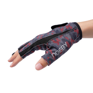 NOEBY 3 Gants de pêche à demi-doigts Gants anti-UV Gant anti-dérapant Gant de <span class=keywords><strong>randonnée</strong></span> Vélo Kayak Tackle - Product Image 3