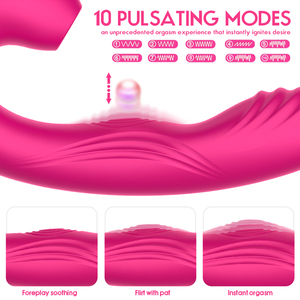 Juguete Sexual 3 en 1 para Mujeres, Vibrador de Silicona de Grado Alimenticio, Resistente al Agua, Masajeador de Punto G - Product Image 4