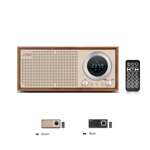 Máy Tính Để Bàn Loa AM/FM Home Đài Phát Thanh Cổ Điển Retro Cổ Điển Đài Phát Thanh Được Xây Dựng Trong Loa Điều Khiển Từ Xa USB/TF/AUX Không Dây Cho Nhà - Product Image 1