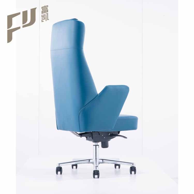 Cheap price office swivel pu leather Blue boss CEO chairs