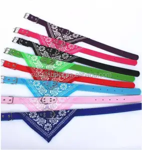 Özel nakış Logo hattı köpek Bandana kişiselleştirilmiş Pet üçgen eşarp S/M/L Bandana köpek için