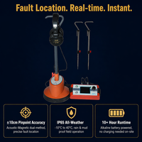 Localizador de Fallas de Cables Subterráneos TDR Acústico-Magnético con Precisión de ±10cm, IP65 HP-C12 para Detección de Cables de Alimentación