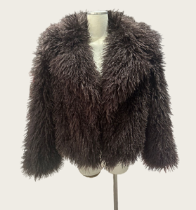 Abrigo Viviblook Z0205TP para Mujer, Chaqueta de Invierno con Piel Sintética, Estilo Cardigan - Product Image 1