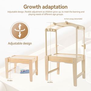 Children's Solid Wood <b>Activity</b> <b>Table</b> Kindergarten Game <b>Table</b> Sand Water <b>Table</b> Montessori Science Experiment Multifunctional Toy - Product Image 4