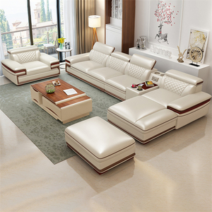 <span class=keywords><strong>Divano</strong></span> in pelle di lusso con mobili da soggiorno di fascia alta con <span class=keywords><strong>divano</strong></span> ad angolo e <span class=keywords><strong>schienale</strong></span> regolabile - Product Image 1