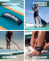 Planche de paddle gonflable SUP Dropshipping de l'usine chinoise, stable, capacité 350 lb, avec technologie Drop Stitch