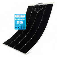 Panneau solaire flexible monocristallin en silicium 400W, efficacité 27%, pliable pour camping-car, camping, piscine, surface de bâtiment, balcon