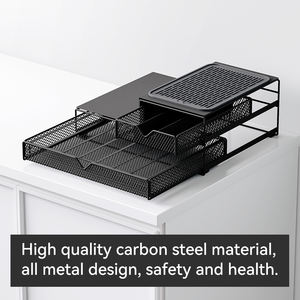 Keurig Pods аксессуары для кофейной стойки K-Cup органайзер для кофейной станции раздвижной ящик кухонный кэдди для хранения кофейных капсул - Product Image 5