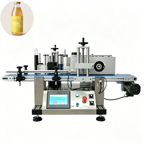 Machine d'étiquetage automatique de bouteilles rondes de table, applicateur d'autocollants pour bouteilles de vin, de jus et de produits pharmaceutiques - Product Image 3