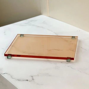 Boîte à tzedaka en lucite ondulée ambre, Judaïca juive personnalisée RAY YI - Product Image 6
