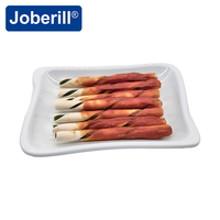 Bâtonnets à mâcher torsadés bicolores pour chiens, riches en protéines, avec pâte de canard, vente en gros d'usine, fourniture OEM ODM