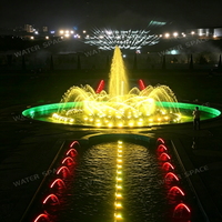 Boquilla LED multizona de colores controlada por programa, personalizada para exportación, para fuentes en obras de paisajismo de plazas públicas gubernamentales