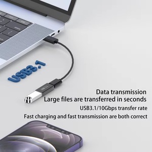 USB-C to USB Adapter Type-C Transit Connector with OTG Power Supply for Mobile Phone DC <strong>Output</strong> - Product Image 3