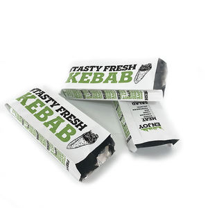 Bolsas de Papel Kraft Biodegradables con Lámina de Aluminio para Comida Rápida <span class=keywords><strong>Burger</strong></span> <span class=keywords><strong>King</strong></span>, Impresión Offset para Ensaladas, Kebab y Comida para Llevar - Product Image 1