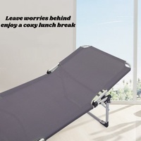 Cama Plegable de Aluminio para Exteriores, Moderna y Grande, con Tela Teslin, Super Resistente, Capacidad de 150 kg, Cama Extensible para Playa, Parque u Hospital