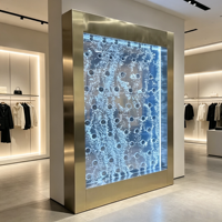 Paravent LED mobile sur mesure pour mariage, effet de danse, mur de bulles d'eau en acrylique pour intérieur, panneau décoratif moderne pour la maison