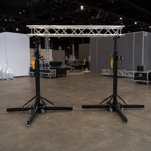 Soporte de torre elevador de manivela de alta resistencia, soporte elevador manual con cabrestante para altavoces, sistemas line array, estructuras de iluminación, telescópico portátil - Product Image 5