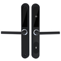 Cerraduras de Alta Seguridad para Puertas de Apartamentos y Hoteles con Tarjeta de Acceso y Llave, Cerradura Digital Inteligente para Puerta de Hogar con Tarjeta de Acceso