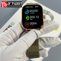 Montre connectée Android TS4 pas chère, bracelet en acier inoxydable, montre connectée TS4 tendance, montre intelligente 2025 pour hommes et femmes
