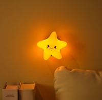 Nouvelle Lampe en Silicone Créative Mini Lune Étoile Nuage pour Chambre à Coucher - Lampe de Chevet Mignonne à Activation Tactile avec Fonction de Recharge USB