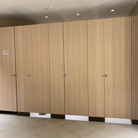 Cloison de toilettes en stratifié compact HPL personnalisée OEM, panneau HPL étanche pour cabines de toilettes publiques, idéal pour les écoles et les hôtels
