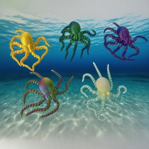 Pulpo Articulado de Cuerpo Completo Impreso en 3D, Multicolor, Estilo Moderno de Mediados de Siglo, para Graduación y Bautizo - Product Image 2