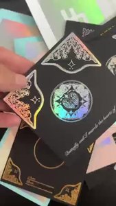 นามบัตรกระดาษอาร์ตแบบรีเวิร์ค พร้อมลายดอกไม้และการพิมพ์แบบฮอตสแตมป์ด้วยเทคนิคเลตเตอร์เพรส - Product Image 3