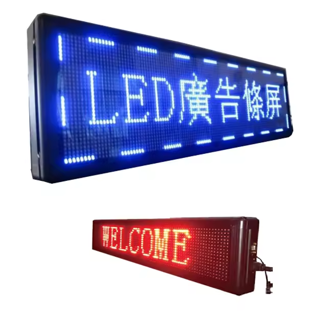 Bus Station Broadcaster Led Display Front Rear Side Internal Message Screen Wireless Control Route Destination Board Amber Sign