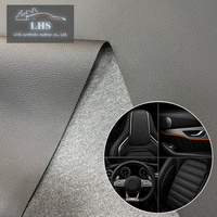 Rouleau de tissu ultra-doux en cuir PVC grainé 1,2 mm, style tricot turc, pour revêtement intérieur de sièges de voiture et panneaux de porte, sensation de luxe