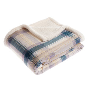 Couverture en tissu écossais à motif cachemire, tissu molletonné molletonné style Sherpa doux, confortable et chaud, parfait <span class=keywords><strong>pour</strong></span> le lit, le <span class=keywords><strong>canapé</strong></span> - Product Image 3