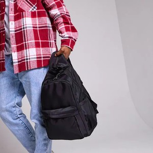Men's <b>Backpack</b> <b>Large</b> Capacity Water Resistant Laptop Bag 14 Inches Casual Commuter School Use Solid Color - Product Image 4