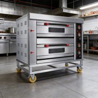 Four à gaz Unitech HGB-40Q 1330x890x1410mm 200kw pour usage commercial, boulangerie et restaurant, acier inoxydable, écran LED