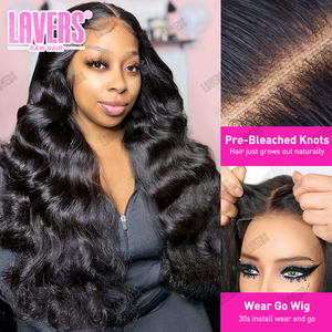 13x6 HD tóc con người ren phía trước tóc giả, Pre ngắt glueless HD đầy đủ ren phía trước tóc giả, nguyên Trinh Nữ Việt Cơ thể sóng tóc con người tóc giả - Product Image 5