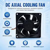 Ventilateur de refroidissement axial DC SIGILFAN 80x80x38mm à double roulement à billes, haut débit d'air (CFM), contrôle thermique PWM FG pour le refroidissement des serveurs et des onduleurs