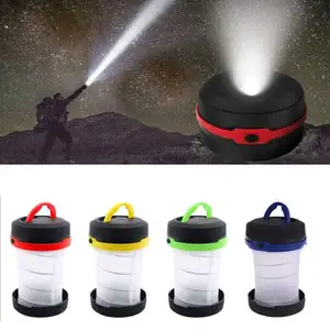 Handhold 3 mode waterproof mini POP UP camping led lantern ABS battery mini led camping lamp portable light tent outdoor